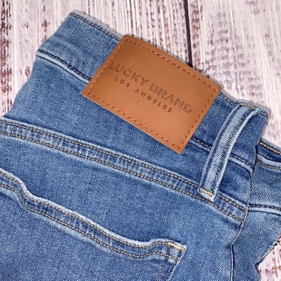 Lucky Brand jeans mid rise super skinny Ava raw hem size 6/28 ankle fit - Picture 3 of 9